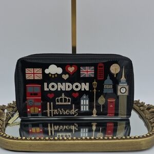 Harrods Black London Icon Wallet